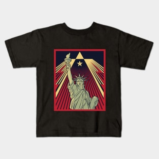 American Statue Of Liberty Kids T-Shirt